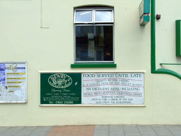Newbys sign 3